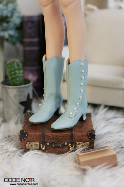 OLD CLS000182 Vintage Blue Button Boots SD ver. [Limited Time] | Preorder | SHOES