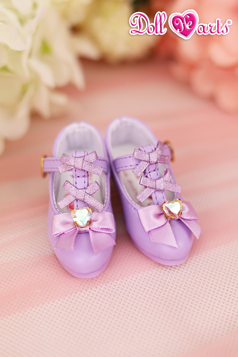 MS000665 Violet shining heart high heels [MSD] [Limited quantity] | Preorder |SHOES