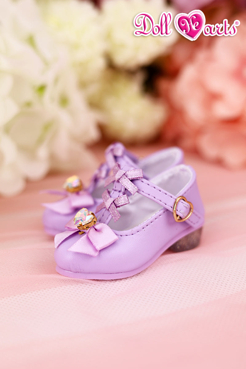 MS000665 Violet shining heart high heels [MSD] [Limited quantity] | Preorder |SHOES