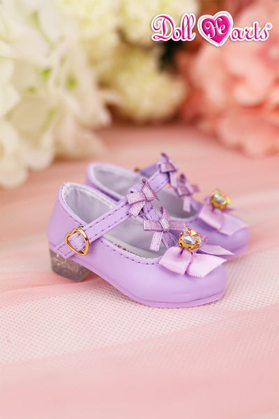 MS000665 Violet shining heart high heels [MSD] [Limited quantity] | Preorder |SHOES