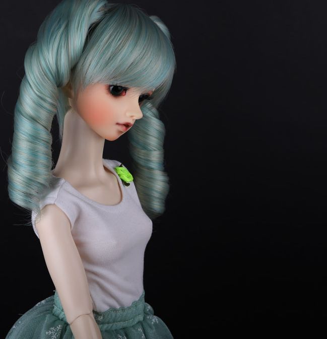 [FMDM-1109] Vintage Green(F7)＊Curly hair clip of a pair | Preorder | WIG