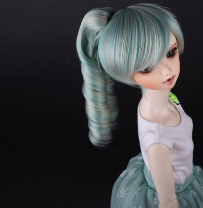 [FMDM-1109] Vintage Green(F7)＊Curly hair clip of a pair | Preorder | WIG