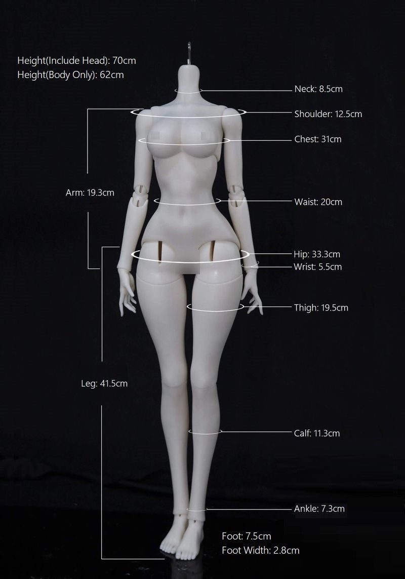 1/3 70cm Girl Body: Milk Skin | Preorder | PARTS