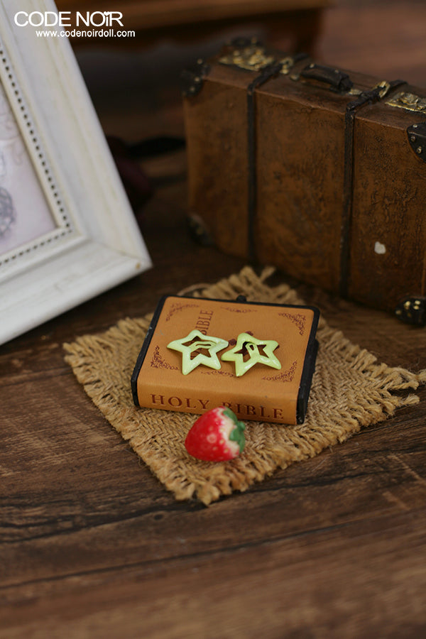 CAC000121 Green Star Hair Clips (Free Size)[2023_9.Preorder]  | Preorder | ACCESSORIES