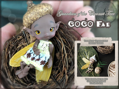 COCO Fae 'Tree Guardian' Faerie ball-jointed doll 5cm Micro BJD [Quantity & limited time]  | Preorder | DOLL