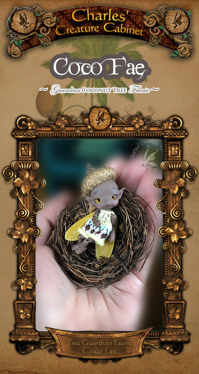 COCO Fae 'Tree Guardian' Faerie ball-jointed doll 5cm Micro BJD [Quantity & limited time]  | Preorder | DOLL