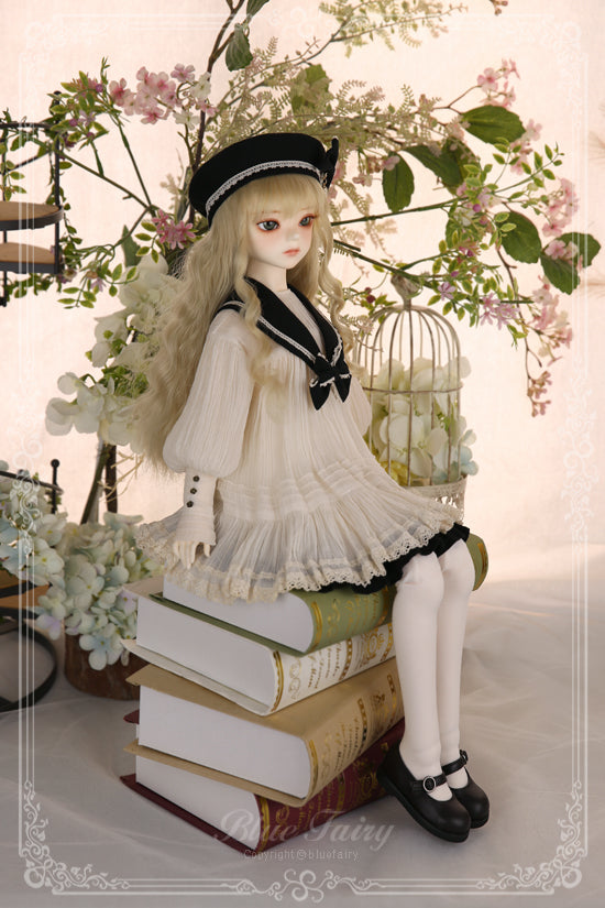 TF Song of Memories: White One Piece, Black Collar [Limited Time] | Preorder | OUTFIT