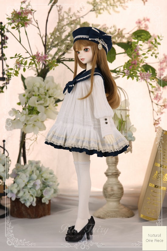 TF Song of Memories: Natural One Piece, Navy Collar [Limited Time] | Preorder | OUTFIT