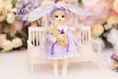 Mokona Pajamas - Heart Purple  [26cm] [Limited quantity]  | Preorder | OUTFIT