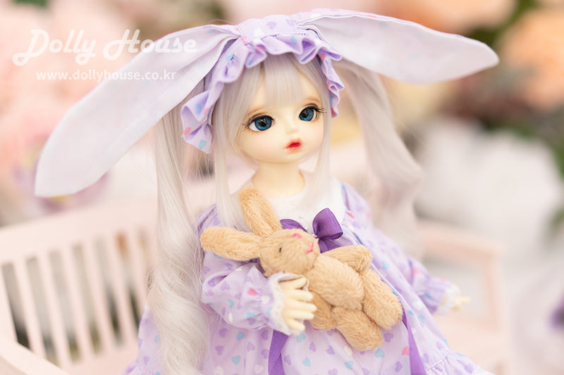 Mokona Pajamas - Heart Purple  [26cm] [Limited quantity]  | Preorder | OUTFIT