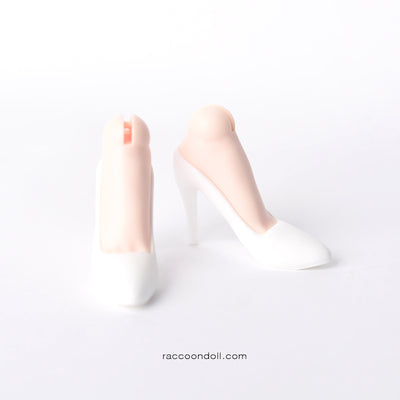 Woman’s Resin Heels : White | Preorder | PARTS