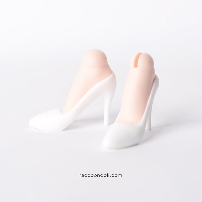 Woman’s Resin Heels : White | Preorder | PARTS