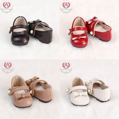 Small Round Toe Leather Shoes【23cm】White | Preorder | SHOES