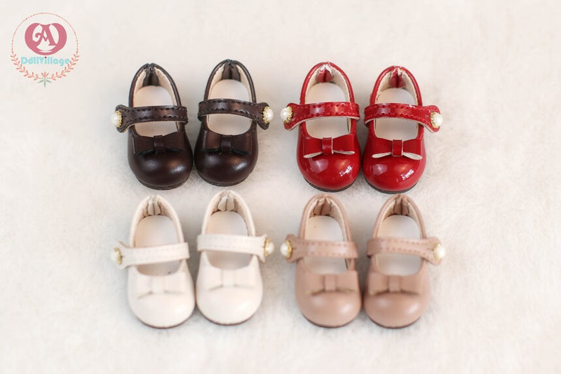 Small Round Toe Leather Shoes【23cm】Red | Preorder | SHOES