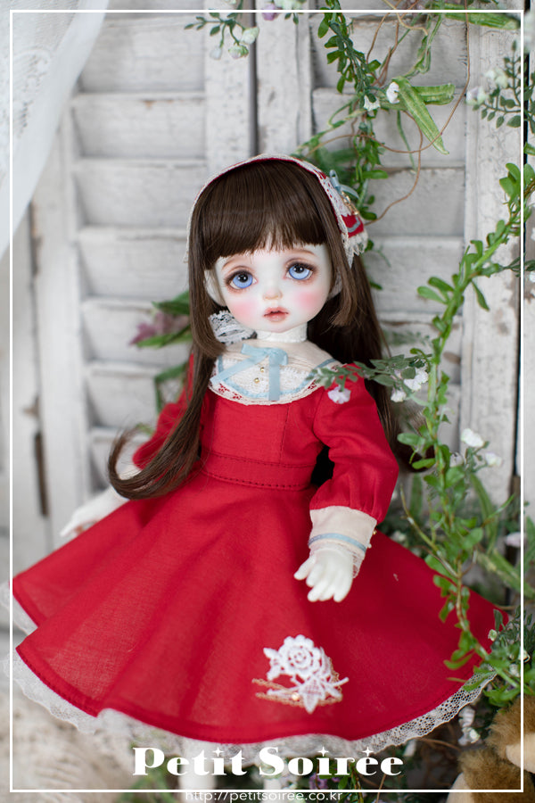 Margaret Dress (USD)-Red | Preorder | OUTFIT