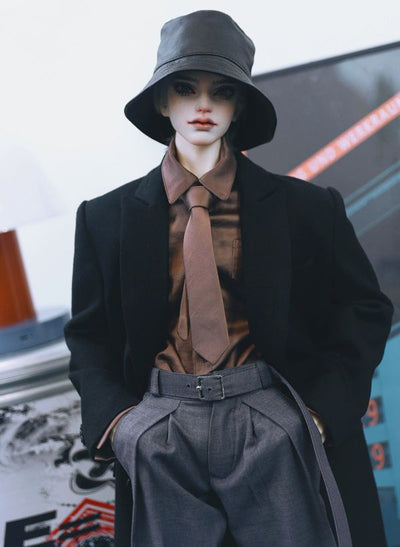 Overfit Coat (double breasted) Black: 70cm Muscle_Dollits DAD [Limited time] | Preorder | OUTFIT