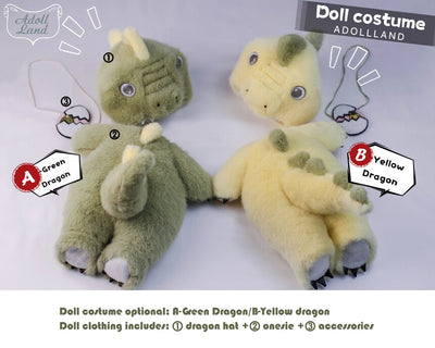 Dragon 43cm(8-9inch): Green | Item in Stock | OUTFIT