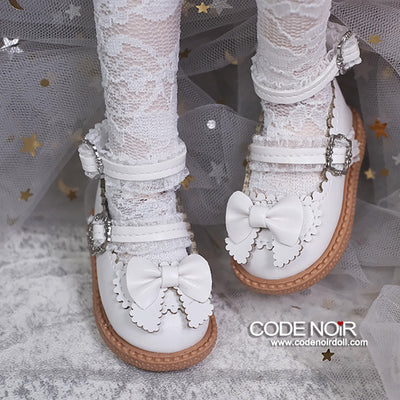 CMS000210 White Lolita Shoes (MSD) [Limited Time] | Preorder | SHOES