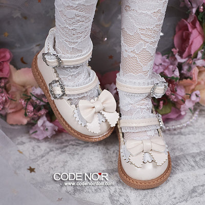 CMS000211 Beige Lolita Shoes (MSD) [Limited Time] | Preorder | SHOES