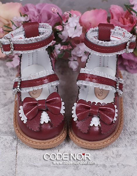 CMS000212 Red Lolita Shoes (MSD) [Limited Time] | Preorder | SHOES