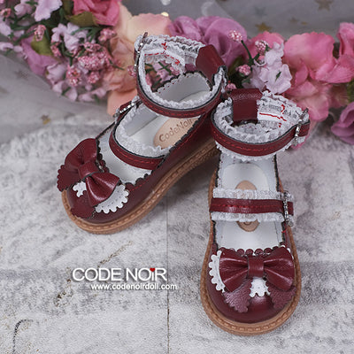 CMS000212 Red Lolita Shoes (MSD) [Limited Time] | Preorder | SHOES