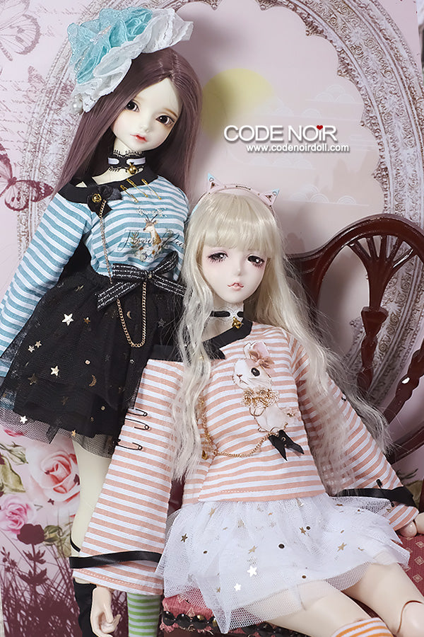 CMD000224 Orange Stripe Girl [Limited Time] | Preorder | OUTFIT