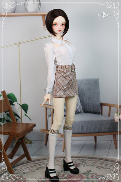 A-Bob Cut (MS-071) 6-7inch: Pink Ash Brown [Limited Time 20% OFF] | Preorder | WIG