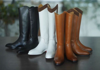 Red Sole Riding Boots: White [Limited Time] | Preorder | SHOES