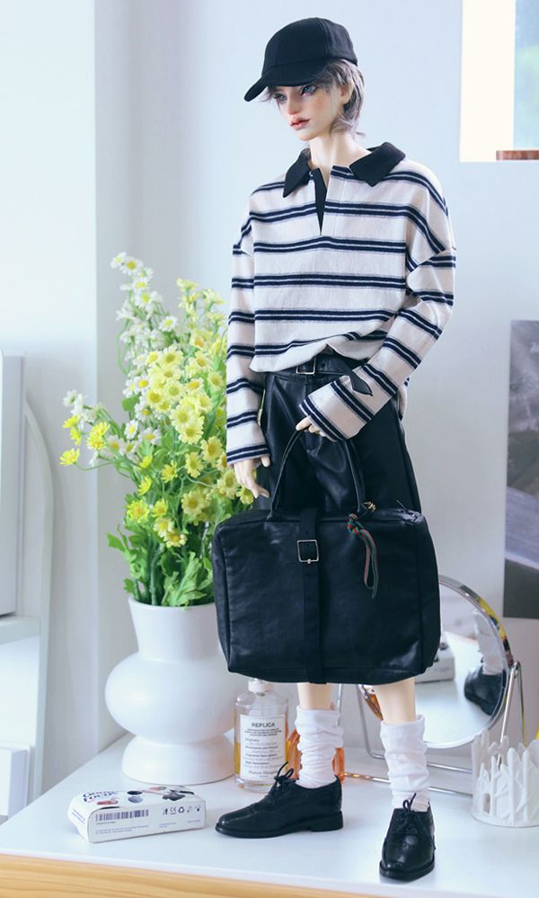Polo Rugby T Black Stripe: 75cm | Preorder | OUTFIT