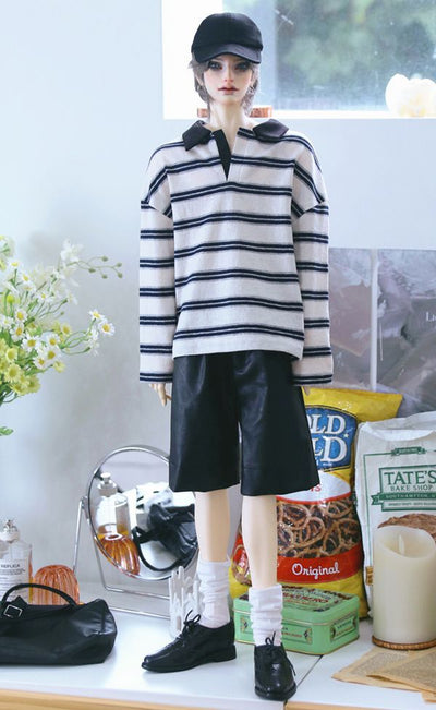 Polo Rugby T Black Stripe: 70cm | Preorder | OUTFIT