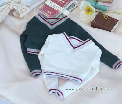 Preppy V-Top (Cropped) Green: 58cm&64cm | Preorder | OUTFIT
