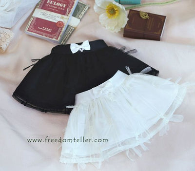 Ribbony (Sha Skirt) Lemon White: 58cm&64cm | Preorder | OUTFIT