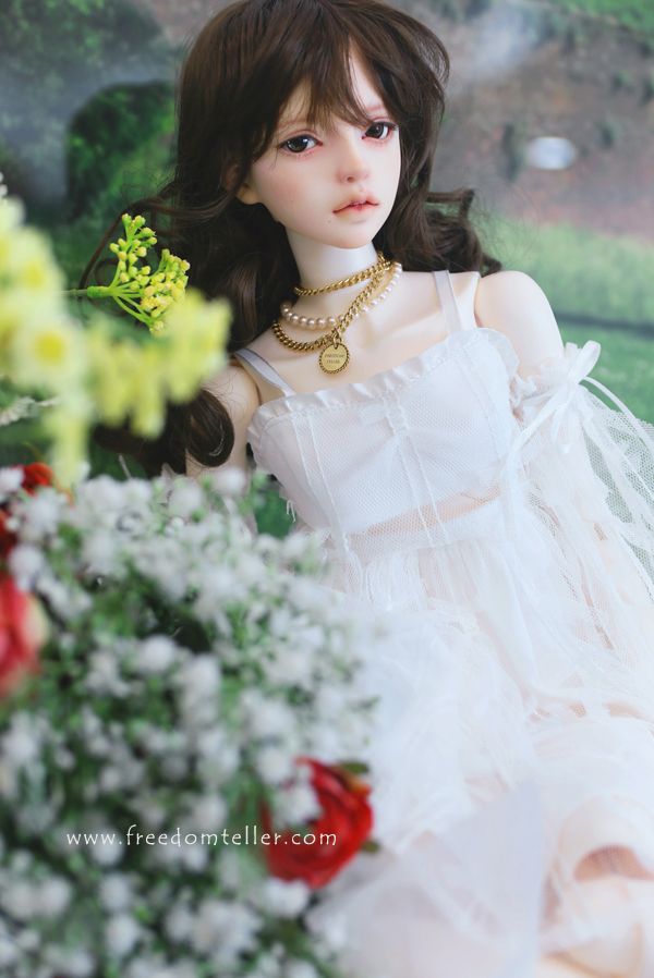 Ribbony (Mini Dress)+Hair Ribbon Off-White: 58cm&64cm | Preorder | OUTFIT
