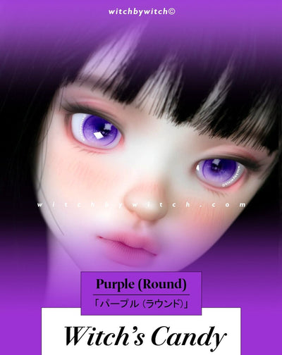 Witch's Candy（Round）-Purple:14mm [Limited Time] | Preorder | EYES