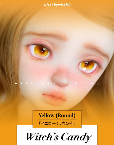 Witch's Candy（Round）-Yellow:12mm [Limited Time] | Preorder | EYES