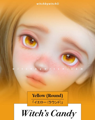 Witch's Candy（Round）-Yellow:12mm [Limited Time] | Preorder | EYES