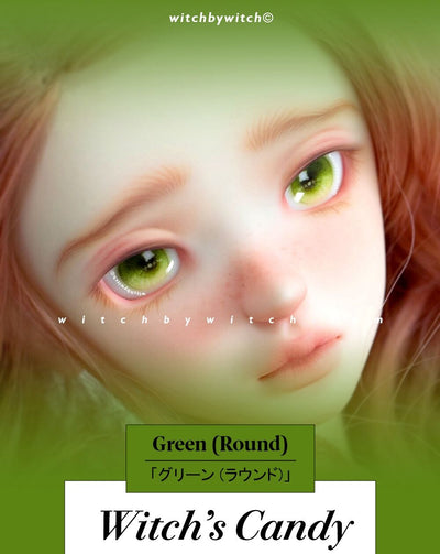 Witch's Candy（Round）-Green:14mm [Limited Time] | Preorder | EYES