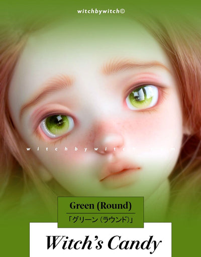 Witch's Candy（Round）-Green:16mm [Limited Time] | Preorder | EYES