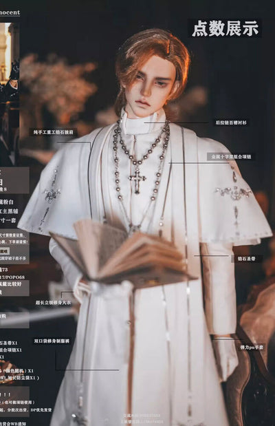 Father White Silver + Cross Strap: ID75 [Limited time] | PREORDER | OUTFIT