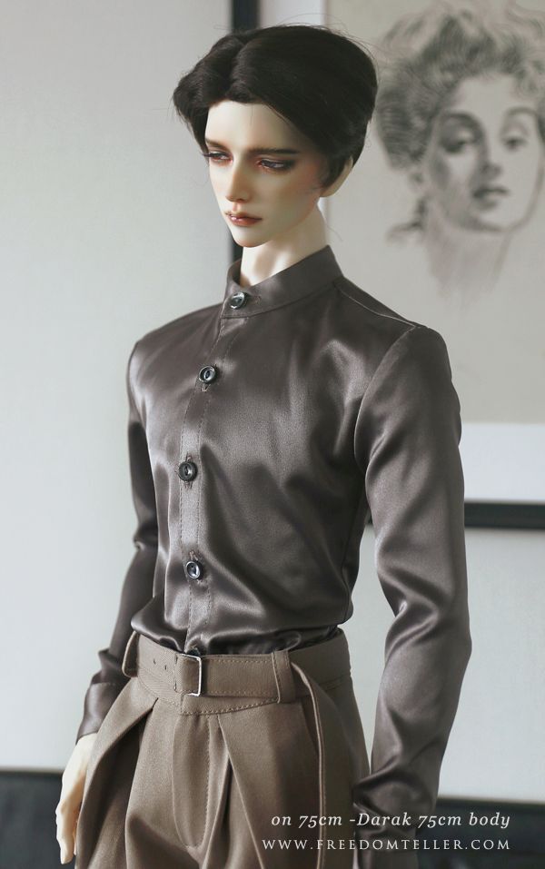 Silky Shirts (Tight fit) Ash Brown: 75cm&76cm [Limited Time Offer] | PREORDER | OUTFIT