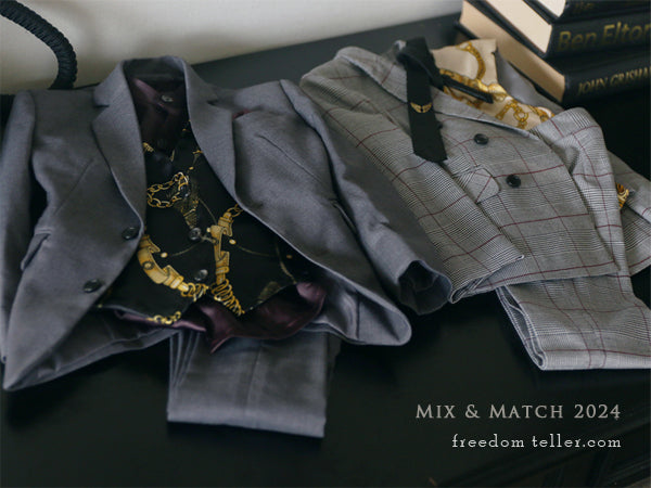 Mix & Match Charcoal Grey(Single Jacket): 76cm [Limited Time Offer] | PREORDER | OUTFIT