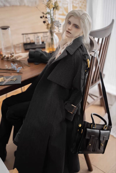 Long Trench Coat Dark Gray: SD17 [Limited Time Offer] | PREORDER | OUTFIT