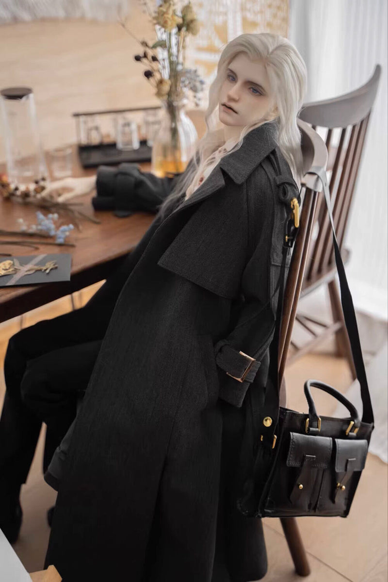 Long Trench Coat Dark Gray: SD17 [Limited Time Offer] | PREORDER | OUTFIT