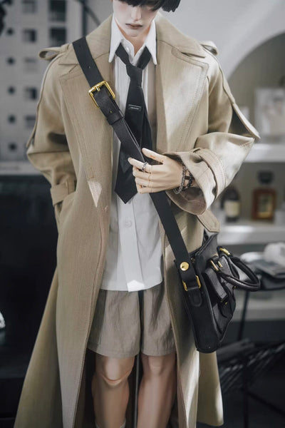 Long Trench Coat Khaki: ID75 [Limited time] | PREORDER | OUTFIT