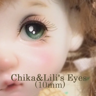 Chika & Lili's Eyes (10mm)-Eyes B (Green) [Limited Time] | PREORDER |EYES