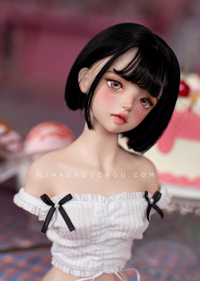 Picotee: Tassel cut [ 8-9inch ] - Nero [Limited time] | PREORDER | WIG