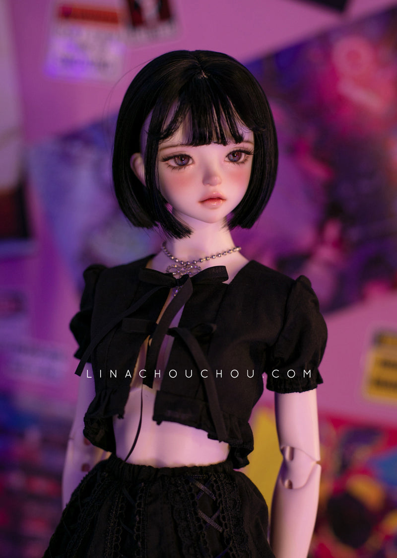 Picotee: Tassel cut [ 8-9inch ] - Nero [Limited time] | PREORDER | WIG