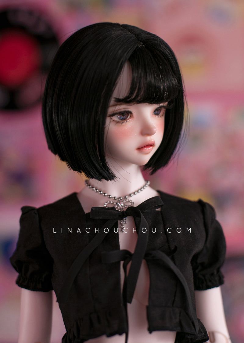 Picotee: Tassel cut [ 8-9inch ] - Nero [Limited time] | PREORDER | WIG