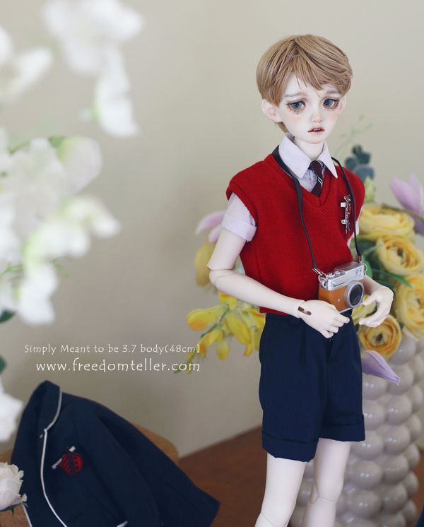 Knit Vest (Vintage) 48cm: Red [Limited Time Only] | PREORDER | OUTFIT