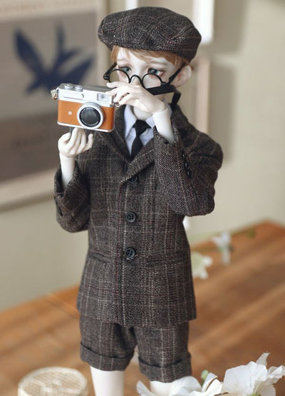 Vintage Suit Set (Brown Check) 48cm [Limited Time Only] | PREORDER | OUTFIT